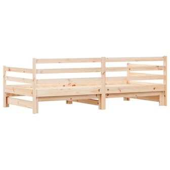 Slaapbank met onderschuifbed 90x200 cm massief grenenhout 8721012122673 7