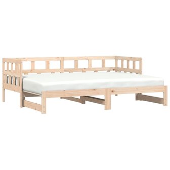 Slaapbank met onderschuifbed 80x200 cm massief grenenhout 8721012123274 2