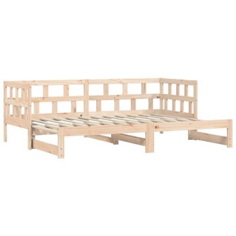 Slaapbank met onderschuifbed 80x200 cm massief grenenhout 8721012123274 3