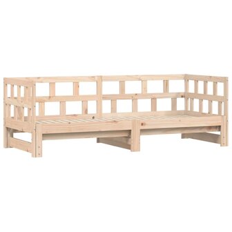 Slaapbank met onderschuifbed 80x200 cm massief grenenhout 8721012123274 5