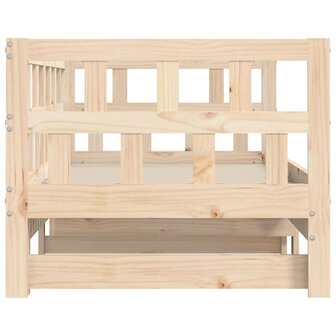Slaapbank met onderschuifbed 80x200 cm massief grenenhout 8721012123274 7