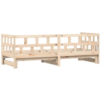 Slaapbank met onderschuifbed 80x200 cm massief grenenhout 8721012123274 8