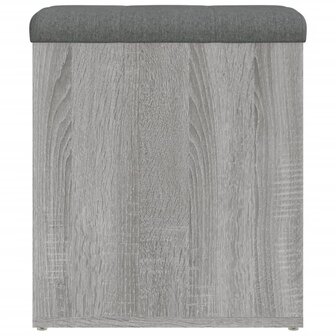 Opbergbankje 42x42x45 cm bewerkt hout grijs sonoma eikenkleurig 8721012162419 6