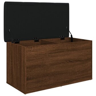 Opbergbankje 82x42x45 cm bewerkt hout bruineikenkleurig 8721012162563 4
