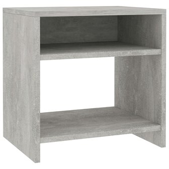 Nachtkastje 40x30x40 cm bewerkt hout betongrijs 8719883671789 2