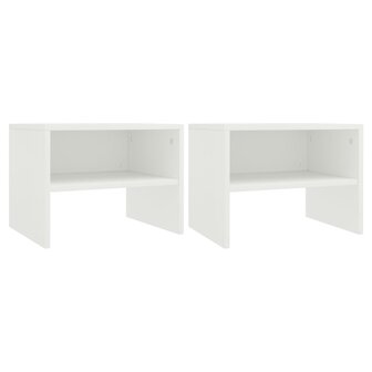 Nachtkastjes 2 st 40x30x30 cm bewerkt hout wit 8719883672250 1