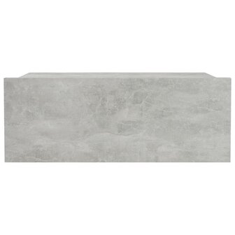 Nachtkastje zwevend 40x30x15 cm bewerkt hout betongrijs 8719883674759 4