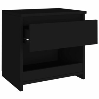 Nachtkastje 40x30x39 cm bewerkt hout zwart 8720286352915 6