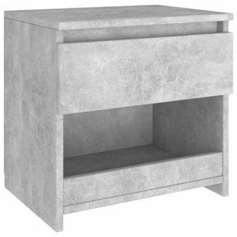 Nachtkastje 40x30x39 cm bewerkt hout betongrijs 8720286352977 2