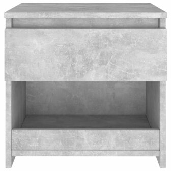 Nachtkastje 40x30x39 cm bewerkt hout betongrijs 8720286352977 4