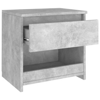 Nachtkastje 40x30x39 cm bewerkt hout betongrijs 8720286352977 6