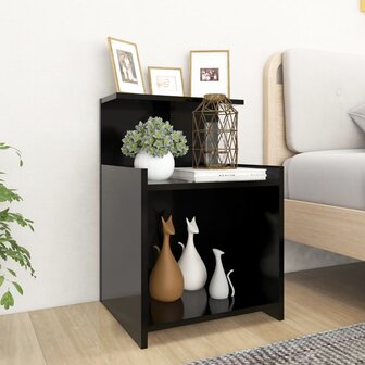 Nachtkastje 40x35x60 cm bewerkt hout zwart 8720286557822 1