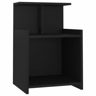 Nachtkastje 40x35x60 cm bewerkt hout zwart 8720286557822 2