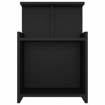 Nachtkastje 40x35x60 cm bewerkt hout zwart 8720286557822 3