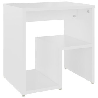 Nachtkastje 40x30x40 cm bewerkt hout wit 8720286558348 2