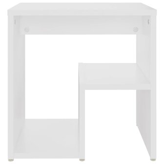 Nachtkastje 40x30x40 cm bewerkt hout wit 8720286558348 3