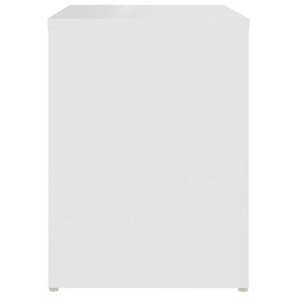 Nachtkastje 40x30x40 cm bewerkt hout wit 8720286558348 4