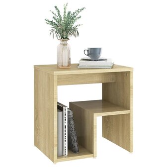 Nachtkastje 40x30x40 cm bewerkt hout sonoma eikenkleurig 8720286558409 5