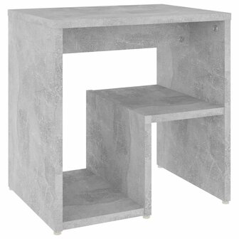 Nachtkastje 40x30x40 cm bewerkt hout betongrijs 8720286558423 2