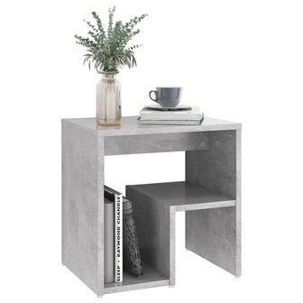 Nachtkastje 40x30x40 cm bewerkt hout betongrijs 8720286558423 5