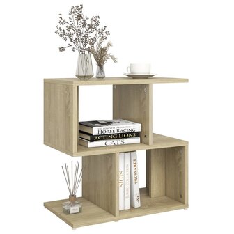 Nachtkastje 50x30x51,5 cm bewerkt hout sonoma eikenkleurig 8720286558768 4