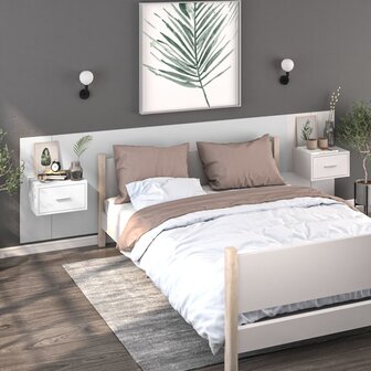 Nachtkastje wandgemonteerd wit 8720286964088 3
