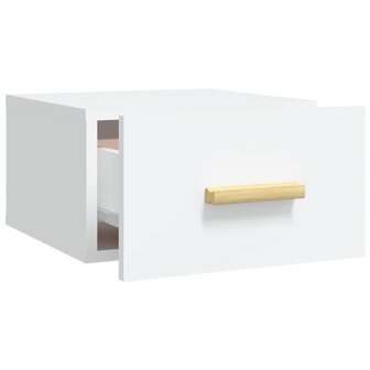 Nachtkastje wandgemonteerd 35x35x20 cm wit 8720287083221 6