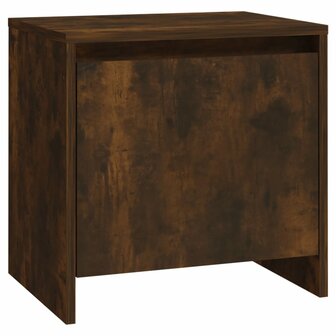 Nachtkastje 45x34,5x44,5 cm spaanplaat gerookt eikenkleurig 8720286837283 2