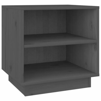 Nachtkastje 40x34x40 cm massief grenenhout grijs 8720286841556 2