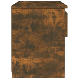 Nachtkastje 40x30x39 cm bewerkt hout gerookt eikenkleurig 8720286931943 6