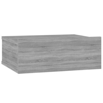 Nachtkastje zwevend 40x30x15 cm bewerkt hout grijs sonoma eiken 8720286975343 2