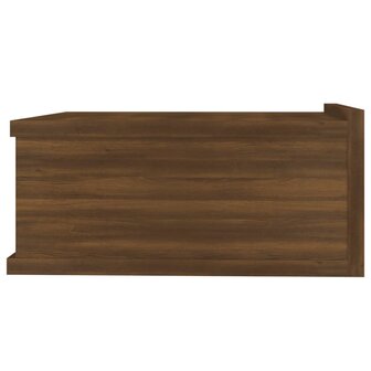 Nachtkastje zwevend 40x30x15 cm bewerkt hout bruin eikenkleur 8720286975367 8
