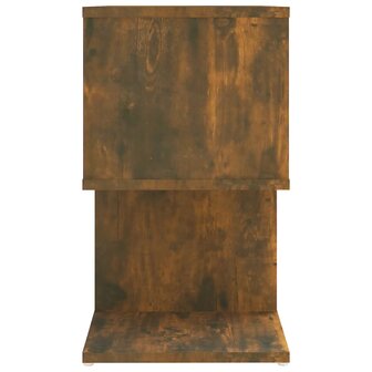 Nachtkastje 50x30x51,5 cm bewerkt hout gerookt eikenkleurig 8720286955833 6