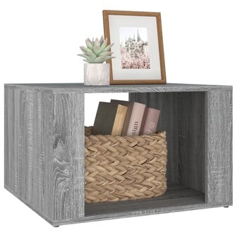 Nachtkastje 57x55x36 cm bewerkt hout grijs sonoma eikenkleurig 8720845667238 4