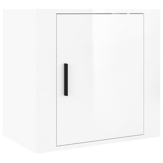Nachtkastje wandgemonteerd 50x30x47 cm hoogglans wit 8720287222729 2