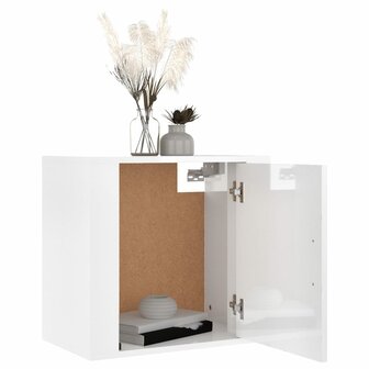 Nachtkastje wandgemonteerd 50x30x47 cm hoogglans wit 8720287222729 4
