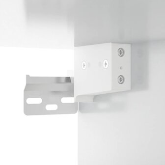 Nachtkastje wandgemonteerd 50x30x47 cm hoogglans wit 8720287222729 9