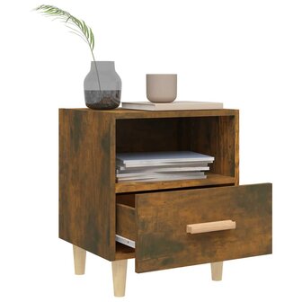 Nachtkastje 40x35x47 cm gerookt eikenkleurig 8720286973073 3