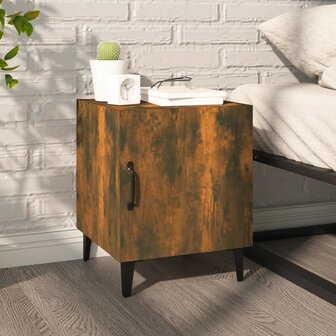 Nachtkastje bewerkt hout gerookt eikenkleurig 8720286973257 1