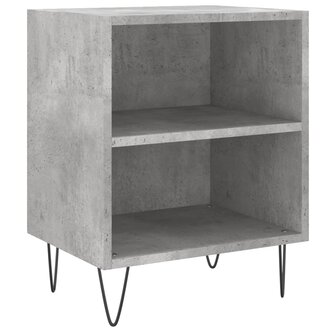 Nachtkastje 40x30x50 cm bewerkt hout betongrijs 8720845904395 2