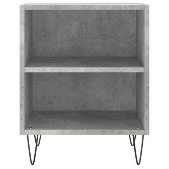 Nachtkastje 40x30x50 cm bewerkt hout betongrijs 8720845904395 4
