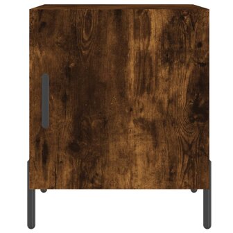 Nachtkastje 40x40x50 cm bewerkt hout gerookt eikenkleurig 8720845911690 6