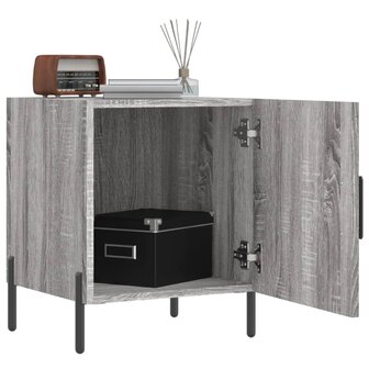 Nachtkastje 40x40x50 cm bewerkt hout grijs sonoma eikenkleurig 8720845911713 3