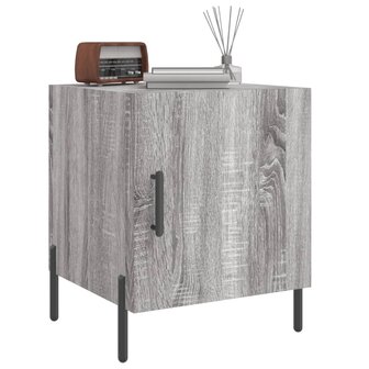 Nachtkastje 40x40x50 cm bewerkt hout grijs sonoma eikenkleurig 8720845911713 4