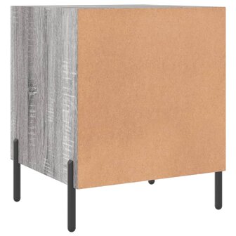 Nachtkastje 40x40x50 cm bewerkt hout grijs sonoma eikenkleurig 8720845911713 8