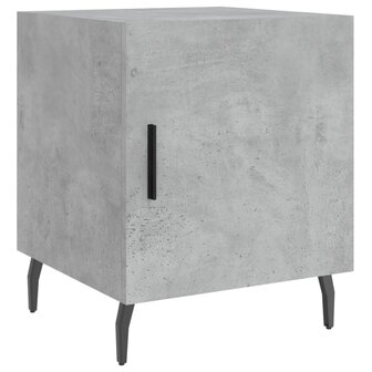 Nachtkastje 40x40x50 cm bewerkt hout betongrijs 8720845911836 2