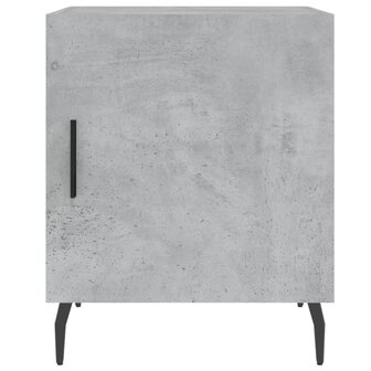 Nachtkastje 40x40x50 cm bewerkt hout betongrijs 8720845911836 6