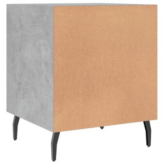 Nachtkastje 40x40x50 cm bewerkt hout betongrijs 8720845911836 8