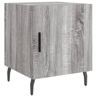 Nachtkastje 40x40x50 cm bewerkt hout grijs sonoma eikenkleurig 8720845911874 2
