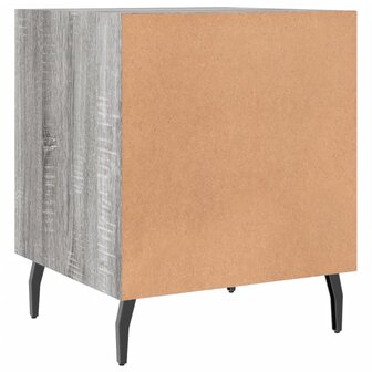 Nachtkastje 40x40x50 cm bewerkt hout grijs sonoma eikenkleurig 8720845911874 8